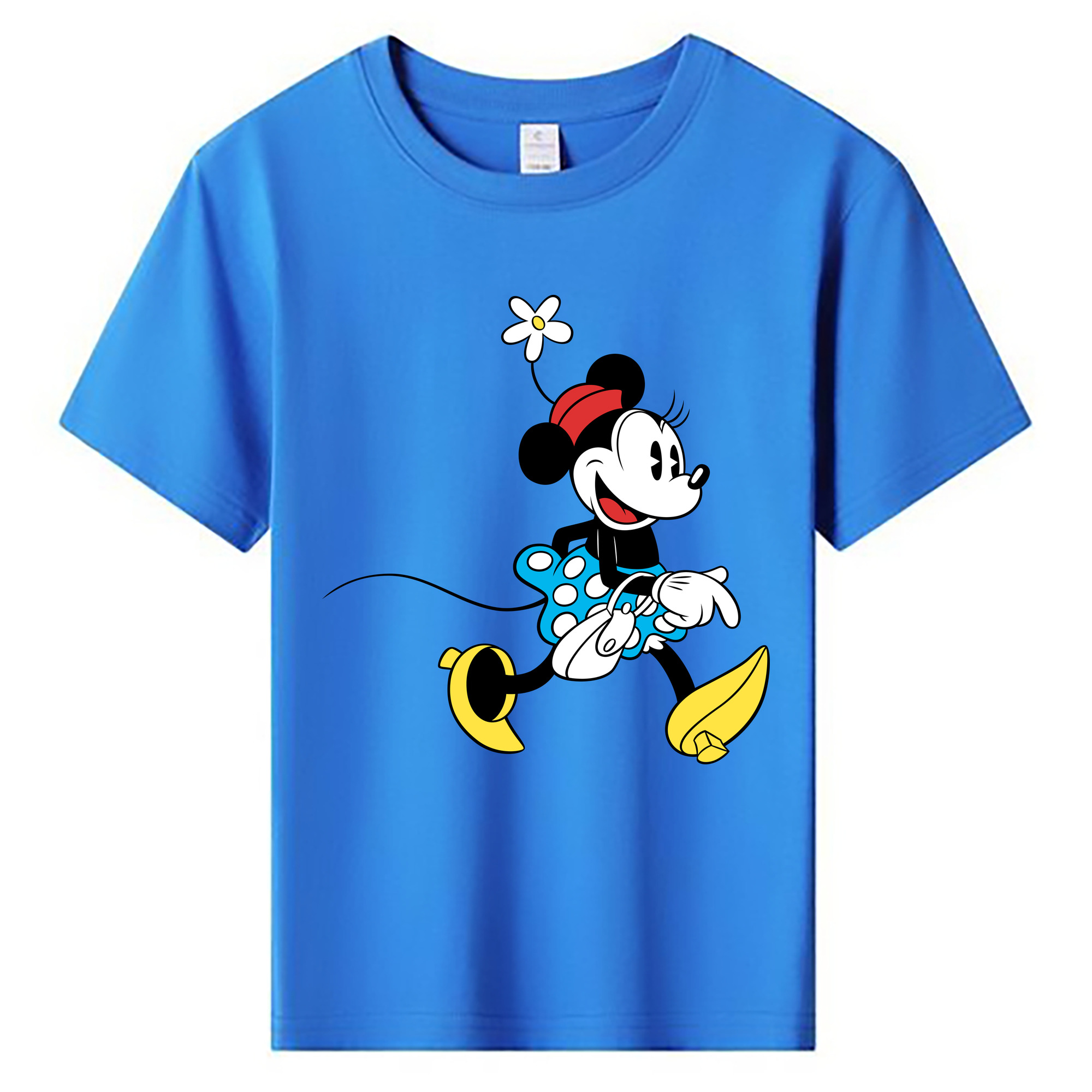 ミッキーマウス Mickey Mouse 綿100％キッズTシャツ（フロントプリント）